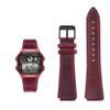 18MM Retro Cowhide quick release Watchband fit for Casio G-Shock A158/A158W/A168/f91w/AE-1200/A159/A169/AE1300(Red black pin) view 1
