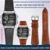 18MM Retro Cowhide quick release Watchband fit for Casio G-Shock A158/A158W/A168/f91w/AE-1200/A159/A169/AE1300(Blue silver pin) view 2