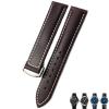 21mm 20mm 22mm Cow Leather Watch Strap for Omega Seamaster 300 Speedmaster Watch Bands (Color : Dark Brown Silver, Size : 21mm) view 1