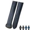 21mm 20mm 22mm Cow Leather Watch Strap for Omega Seamaster 300 Speedmaster Watch Bands (Color : Blue Black, Size : 20mm) view 1