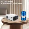 Mini Projector, Portable Projector Support Full HD 1080P, Movie Projector with Bult-in Speaker, 150ANSI, 26"-120" Projection Screen, Auto Keystone Correction, Compatible with Laptop/TV/HDMI/USBW70 view 3