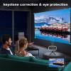 Mini Projector, Portable Projector Support Full HD 1080P, Movie Projector with Bult-in Speaker, 150ANSI, 26"-120" Projection Screen, Auto Keystone Correction, Compatible with Laptop/TV/HDMI/USBW70 view 4
