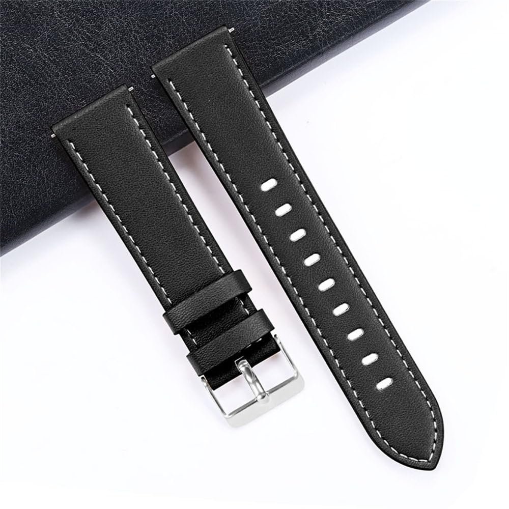 20mm 22mm Leather Watch Strap Band for Huawei WatchGt 2 3 Pro for Amazfit GTR Bracelet Quick Release Men Women WristBelt