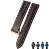 21mm 20mm 22mm Cow Leather Watch Strap for Omega Seamaster 300 Speedmaster Watch Bands (Color : Dark Brown Rose, Size : 20mm) view 1