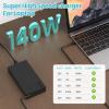 140W 135W USB C Charger for Lenovo Slim Pro 7 9, IdeaPad Pro 5, Yoga Pro 9 7, Yoga 9i, ThinkPad Z16 ADL140YDC3A ADL140YLC3A Laptop Power Adapter view 3