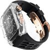 49mm 45mm 44mm Transparent Watch Case Rubber Band Mod KitFor Apple Watch Ultra 2 8/7/6/5/4/SE SeriesMen Women Rm Clear Watch Case Sport Breathable Strap Replacement view 1
