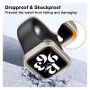 DirectNine Basics TPU Cover for Apple Watch Series Ultra 49mm 9 8 7 41mm 45mm Bumper Frame Shell Cases for iWatch 6 5 SE 4 40 44mm Case(Plating-Black,41mm) view 4