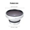 37MM 0.25X Fisheye Lens with Storage Bag, Removable Macro Close-up Shooting Fisheye Effect Lens, Wide View Optical Glass Super Fisheye Additional Lens for 37mm Caliber Camera Lenses view 2