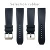 23.5mm Rubber Watchbands For CALIBRE DE CARTIER TANK SOLO SANTOS DE Waterproof Silicone Watch Strap view 3