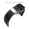 23.5mm Rubber Watchbands For CALIBRE DE CARTIER TANK SOLO SANTOS DE Waterproof Silicone Watch Strap view 4