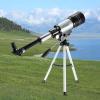 , Astronomic Telescope,150X Refraction Monocular Travel Observation Range Telescope with Portable Tripod Adjustable Lever for Adults and Children view 2