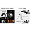 Astronomical Telescope, Stargazing HD Entry-Level Space Telescope for Children and Students,Telescopes for Adults,70mm Aperture 400mm AZ Mount, The Best Gift for Children,Yellow (C view 4
