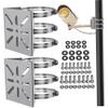 2Pcs Camera Pole Mount, Stainless Steel Security Camera Mount with 6 Adjustable Loops & Screws, Multi-Hole Mounting Brackets for Indoor Outdoor view 1