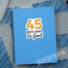 (3PCS) 45 Never Looked So Good Sticker  Happy 45 th Birthday, Waterproof Vinyl Decals for Party Decor, Scrapbooking, Water Bottles, Laptops, Size 3" x 2.5" view 4
