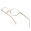 aisswzber Oval Blue Light Blocking Glasses Retro Round Frame Computer Eyewear for Women Men view 1
