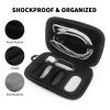 ASHATA AI Voice Recorder Travel Case, Digital Audio Recorder Storage Box with Shockproof Water Proof Constructed from EVA and Soft Foam Protable Storage Box (Gray) view 3