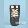 (3PCS) 24 Never Looked So Good Sticker  Happy 24 th Birthday, Waterproof Vinyl Decals for Party Decor, Scrapbooking, Water Bottles, Tumblers, Laptops, Size 3" x 2.5 " view 2