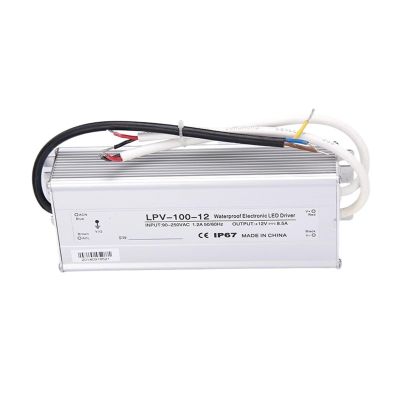 100W 15V 6.7A LED Driver Power Supply 15V Outdoor for LED Light Strip Lighting AC DC Transformer Constant Voltage