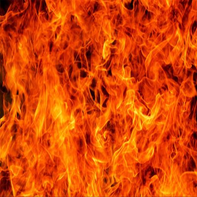 Fmarui Raging Fire Backdrop 15x10ft Burning Flames Background - Firefighter Themed Birthday, Campfire Party Supplies & Portrait Photo Prop - Vinyl Banner for Bonfire Decor