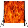 Fmarui Raging Fire Backdrop 15x10ft Burning Flames Background - Firefighter Themed Birthday, Campfire Party Supplies & Portrait Photo Prop - Vinyl Banner for Bonfire Decor view 4