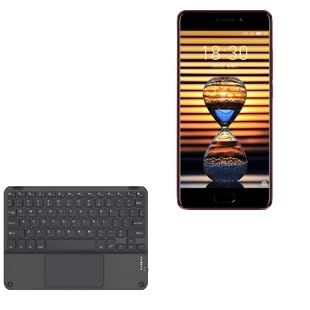 BoxWave Keyboard Compatible with Meizu Pro 7 - SlimKeys Bluetooth Keyboard with Trackpad, Portable Slim TouchPad - Jet Black