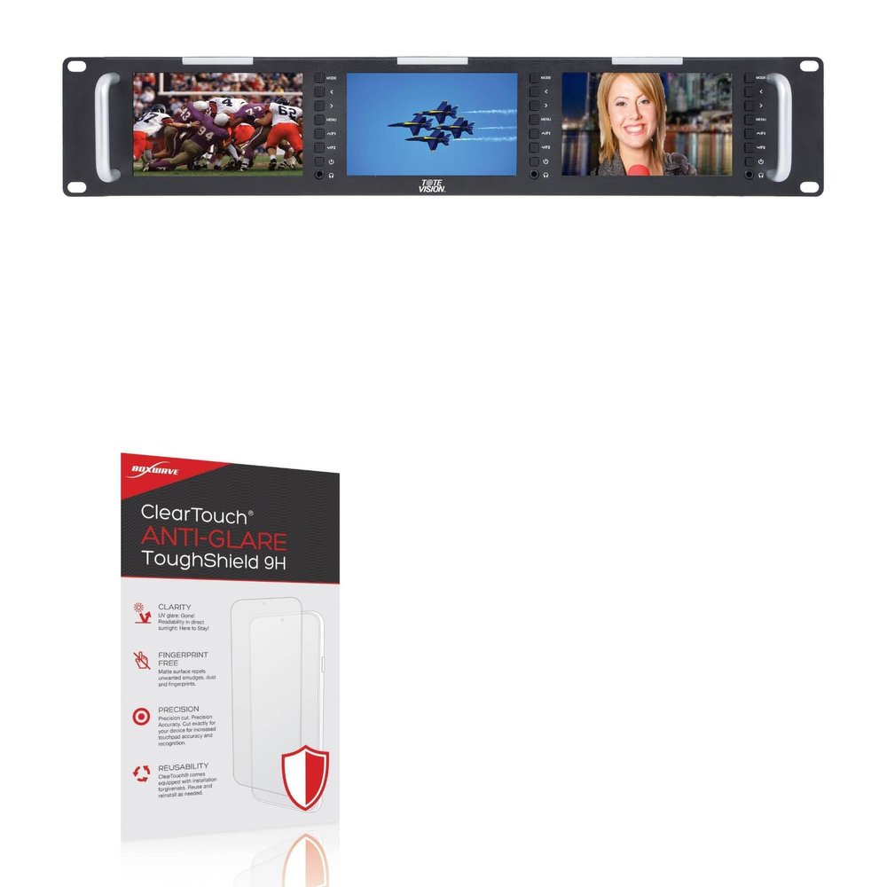 BoxWave Screen Protector Compatible With ToteVision LED-504HDMX3 - ClearTouch Anti-Glare ToughShield 9H (2-Pack), Anti-Glare 9H Tough Flexible Film Screen Protector