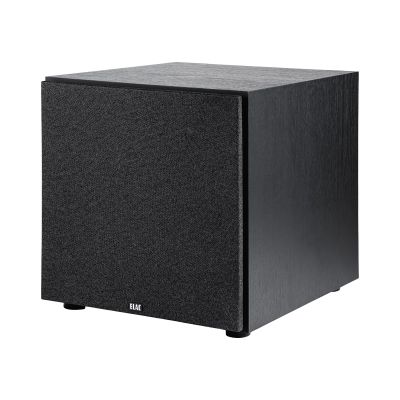 ELAC Debut 3.0 12 200W RMS Powered Subwoofer, Black - Polypropylene Cone with Textured Surface - Sealed Cabinet Design