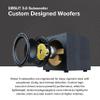 ELAC Debut 3.0 12 200W RMS Powered Subwoofer, Black - Polypropylene Cone with Textured Surface - Sealed Cabinet Design view 3