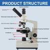 KOPPACE 2500X Electron Biological Microscope 8.3 Million Pixels 4K Camera 185 Achromatic Objective view 4