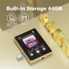 64 GB MP3 Player Bluetooth 5.3,2.8-inch Display, Portable Music Player MP4 Player MP3 Player with Speaker for Kids, FM Radio, Pedometer, Random Folder Sequence Play,128 GB Expandable Mic SD Card view 2