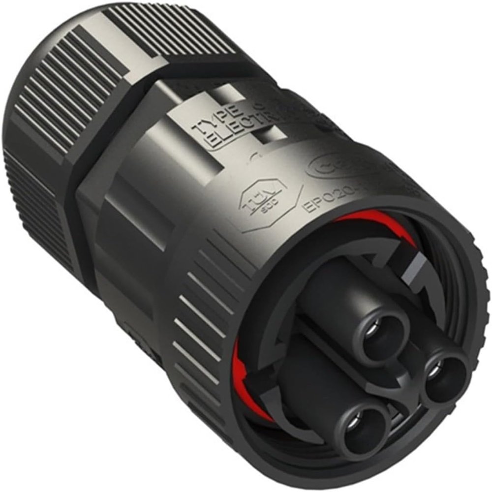 10 Pieces/Set EP030-1224-00 Screw Connection M24 3-pin Waterproof IP68 Connector 17.5A Industrial LED Screen Adapter(EP030-1124-00-socket) (EP030-2224-01-plug)