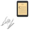 BoxWave Stand and Mount Compatible with Barnes & Noble Nook GlowLight Plus (2019 Edition 7.8 in) - QuickSwitch Stand with Cooling Fan, Portable, Multi Angle Viewing Ventilator - Metallic Silver view 1