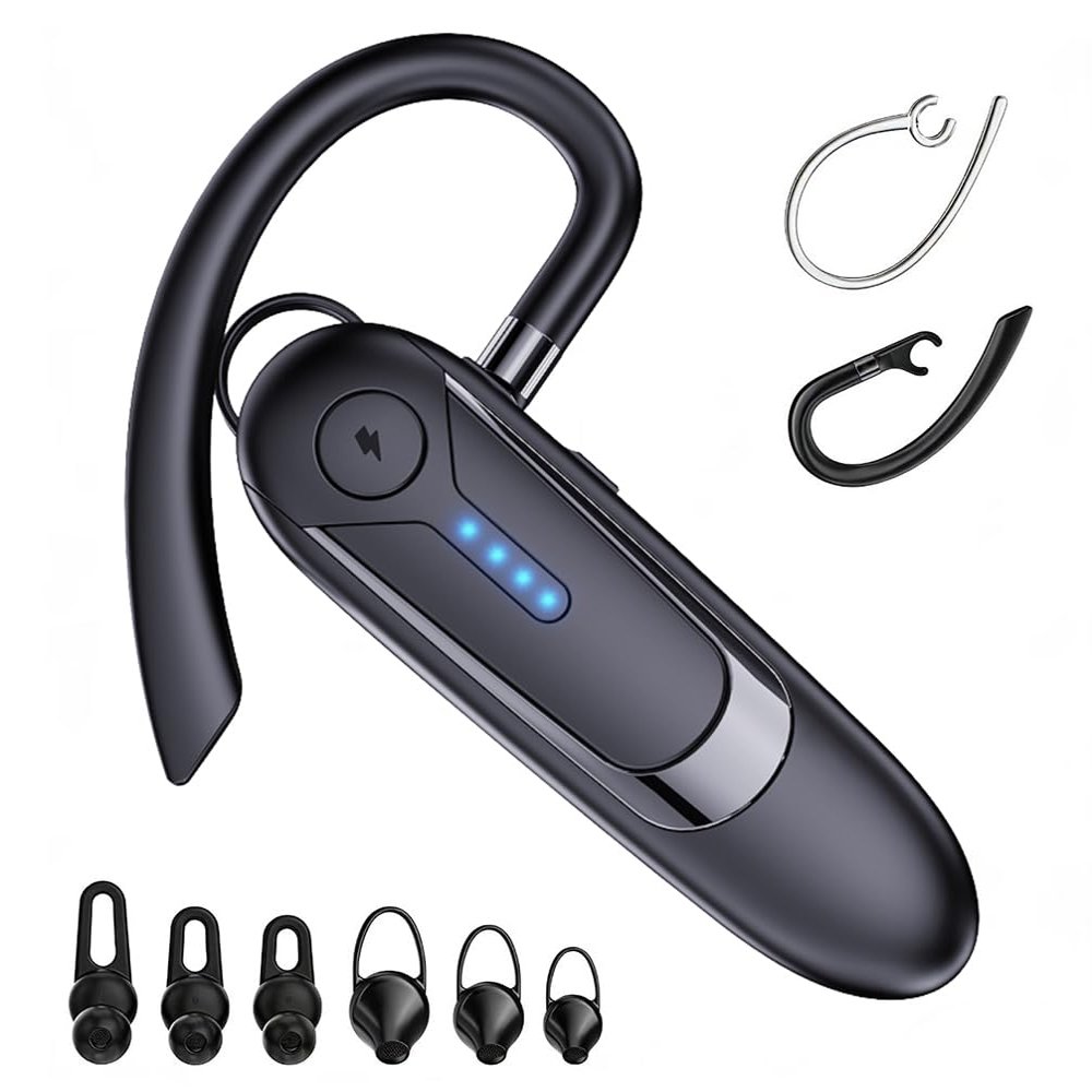 TMGADTDU Bluetooth Headset, Single-Ear Wireless Earpiece