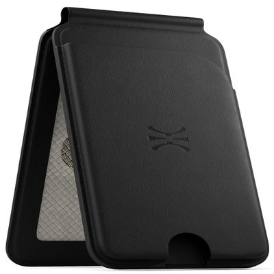 TORU for MagSafe Wallet with Kickstand, N52 Magnetic 6-Card Holder RFID Blocking for iPhone 17/17e/16/16e/15/14/13/12 Pro Max Plus Air - Black