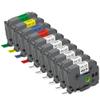 10PK 12mm TZe231 Laminated Labels Black On White Works with PT Label Maker Replace for TZe-231(10PK Mixed Color 1) view 1