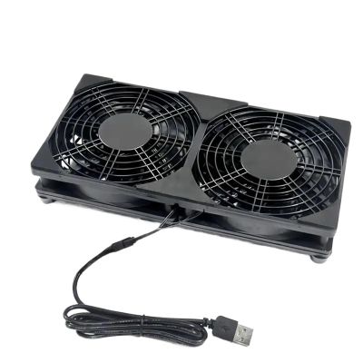 1pc 120mm 240mm Fan Router Cooling Fan DIY pc Cooler Box tv Wireless Silent 5v Power USB 12cm with Screws Protective(2)