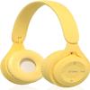 YY KATTY Upgraded Hybrid Active Noise Cancelling Headphones with Transparent Modes Wireless Bluetooth with Mic, Deep Bass,Soft-Earpads Headset Yellow view 1