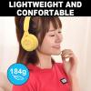 YY KATTY Upgraded Hybrid Active Noise Cancelling Headphones with Transparent Modes Wireless Bluetooth with Mic, Deep Bass,Soft-Earpads Headset Yellow view 2