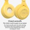 YY KATTY Upgraded Hybrid Active Noise Cancelling Headphones with Transparent Modes Wireless Bluetooth with Mic, Deep Bass,Soft-Earpads Headset Yellow view 3