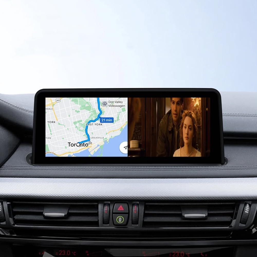 10.25 Inch Carplay for BMW X5 F15 X6 F16 (2017-2019) EVO System, Wireless Carplay Android Auto, Car Stereo Bluetooth Navigation Media Player GPS WiFi