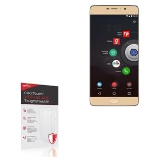 BoxWave Screen Protector Compatible With Panasonic Eluga A3 Pro - ClearTouch Anti-Glare ToughShield 9H (2-Pack), Anti-Glare 9H Tough Flexible Film Screen Protector