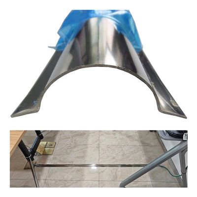 1 M Long Stainless Steel Wire Guard Raceway, Half Round Silver Metal Cord Cover with Screws, Cable Concealer for Ceiling, Corner, Floor(3 Cable)
