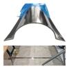 1 M Long Stainless Steel Wire Guard Raceway, Half Round Silver Metal Cord Cover with Screws, Cable Concealer for Ceiling, Corner, Floor(3 Cable) view 1