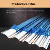 1 M Long Stainless Steel Wire Guard Raceway, Half Round Silver Metal Cord Cover with Screws, Cable Concealer for Ceiling, Corner, Floor(3 Cable) view 4