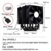1pcs 6 Heat Pipe CPU Air-Cooled Cooler 4PIN PWM TDP 170W PC Processor Radiator for LGA 1700 1200 115X 2011 X99 X79 AMD AM4 AM5(AMD-no Bracket) view 3