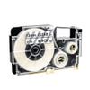 12mm Black On Clear Label Tape Cartridge Compatible with Label Maker XR-12X KL-60L KL 880 KL-70e KL-100e view 1