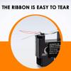 12mm Black On Clear Label Tape Cartridge Compatible with Label Maker XR-12X KL-60L KL 880 KL-70e KL-100e view 2