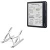 BoxWave Stand and Mount Compatible with Kobo Libra Colour - Compact QuickSwitch Stand, Portable Multi Angle Viewing Foldable Riser - Metallic Silver view 1