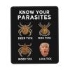 Know Your Parasites Anti-Trump Mouse Pad, Non-Slip Rubber Base Mouse Mat for Office Home Gaming Computer Laptop view 1
