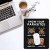 Know Your Parasites Anti-Trump Mouse Pad, Non-Slip Rubber Base Mouse Mat for Office Home Gaming Computer Laptop view 2